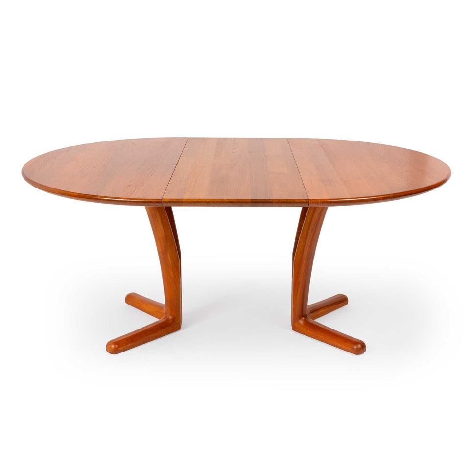 Vintage Teak Expanding Dining Table by Dyrlund