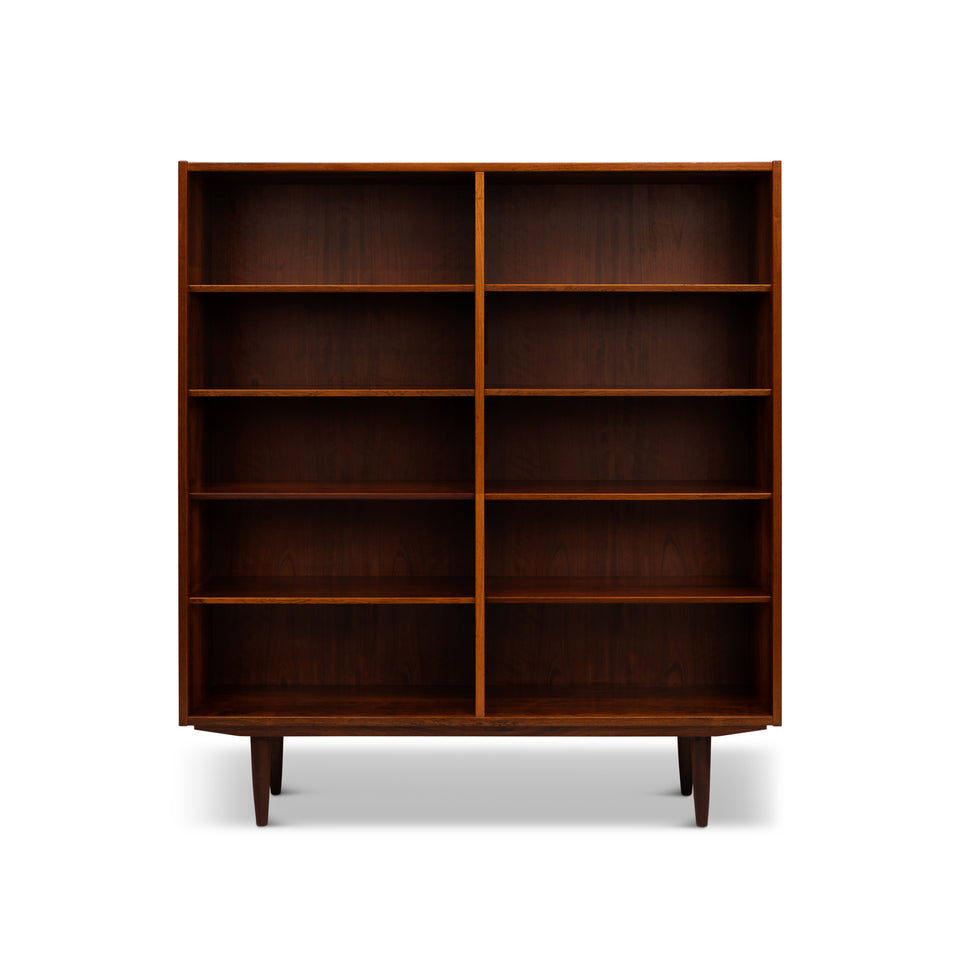 Vintage Danish Mid Century Rosewood Bookcases — Matching Pair
