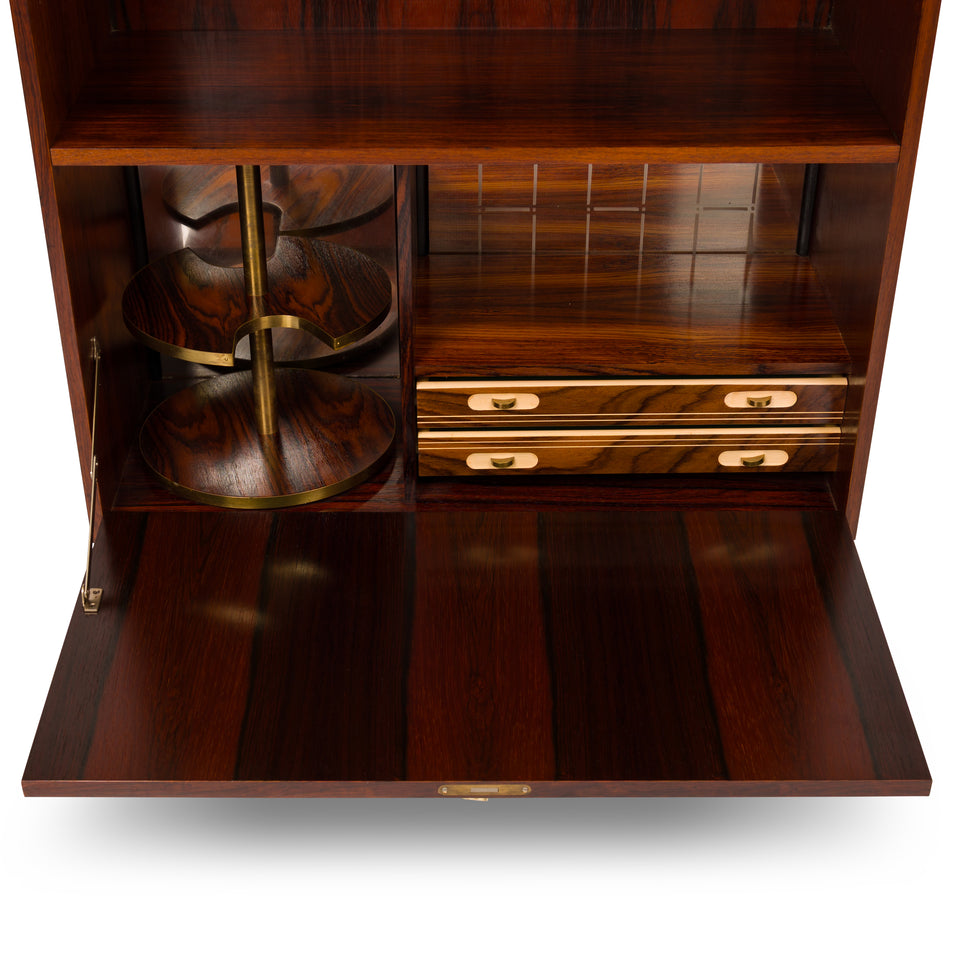 Vintage Danish Mid-Century Hutch/Bar Cabinet