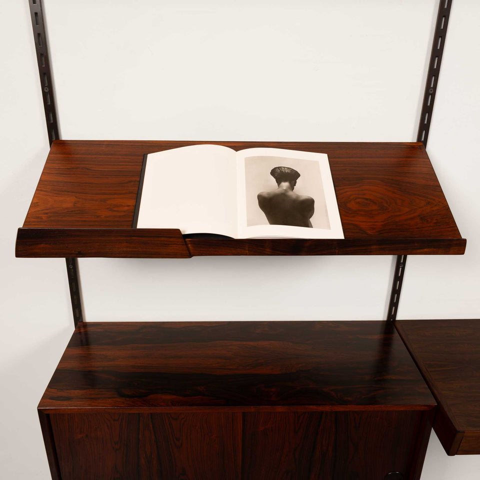 Vintage Kai Kristiansen's FM Reolsystem Shelving System w/ Desk in Rosewood 1960s