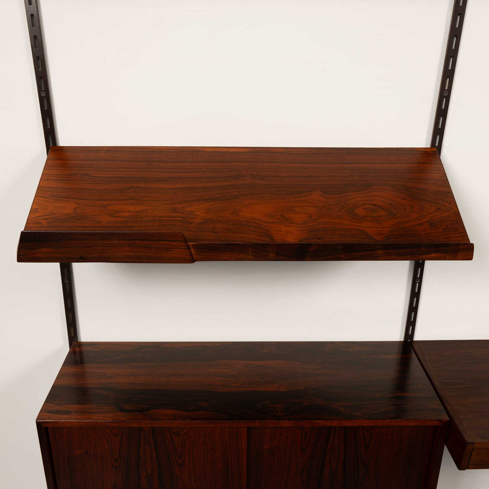 Vintage Kai Kristiansen's FM Reolsystem Shelving System w/ Desk in Rosewood 1960s