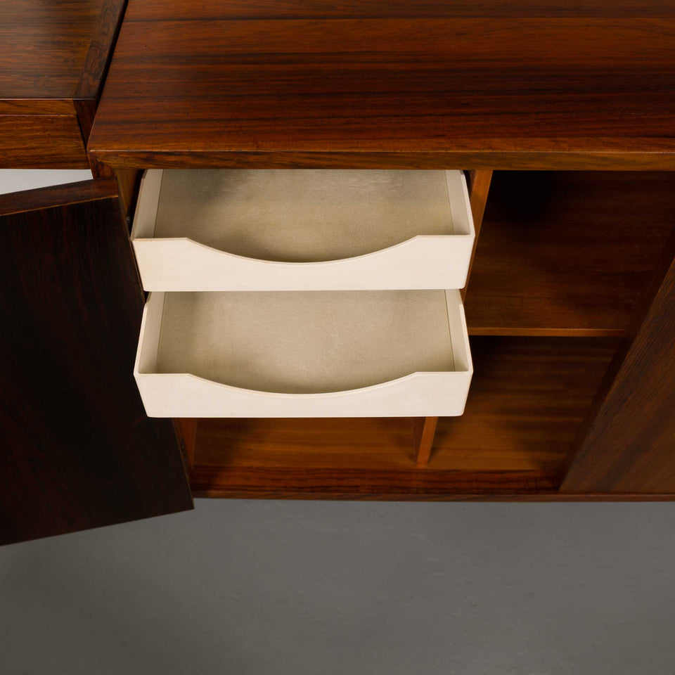 Vintage Kai Kristiansen's FM Reolsystem Shelving System in Rosewood 1960s w/Cabinets