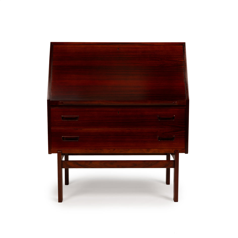 Vintage Arne Wahl Iversen Rosewood Secretary Desk Model 68 c. 1960's