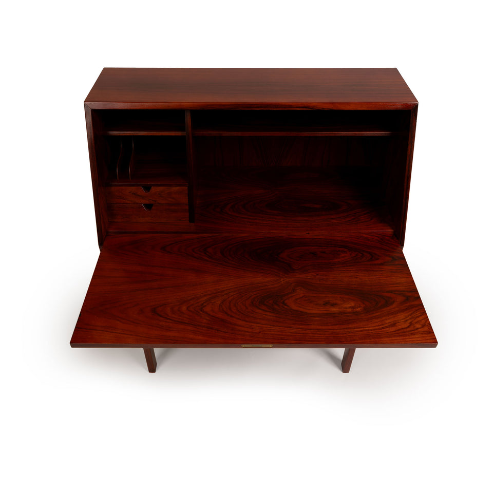 Vintage Arne Wahl Iversen Rosewood Secretary Desk Model 68 c. 1960's