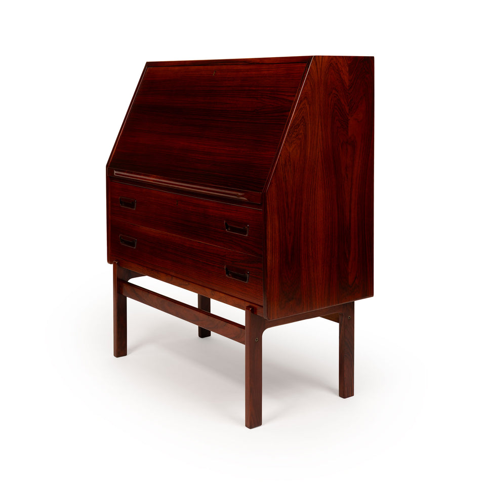 Vintage Arne Wahl Iversen Rosewood Secretary Desk Model 68 c. 1960's