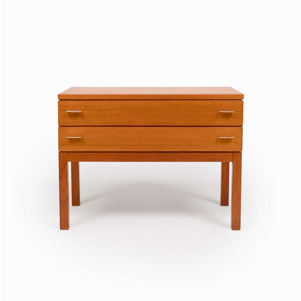 1960s Danish Mid-Century Nightstand / Side Table