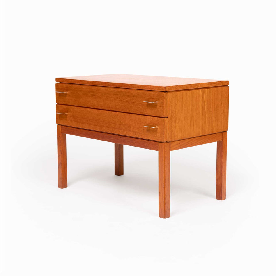 1960s Danish Mid-Century Nightstand / Side Table