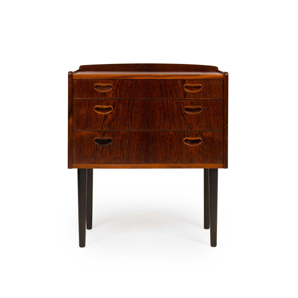 Danish Mid-Century Three-Drawer Rosewood Chest 1960s