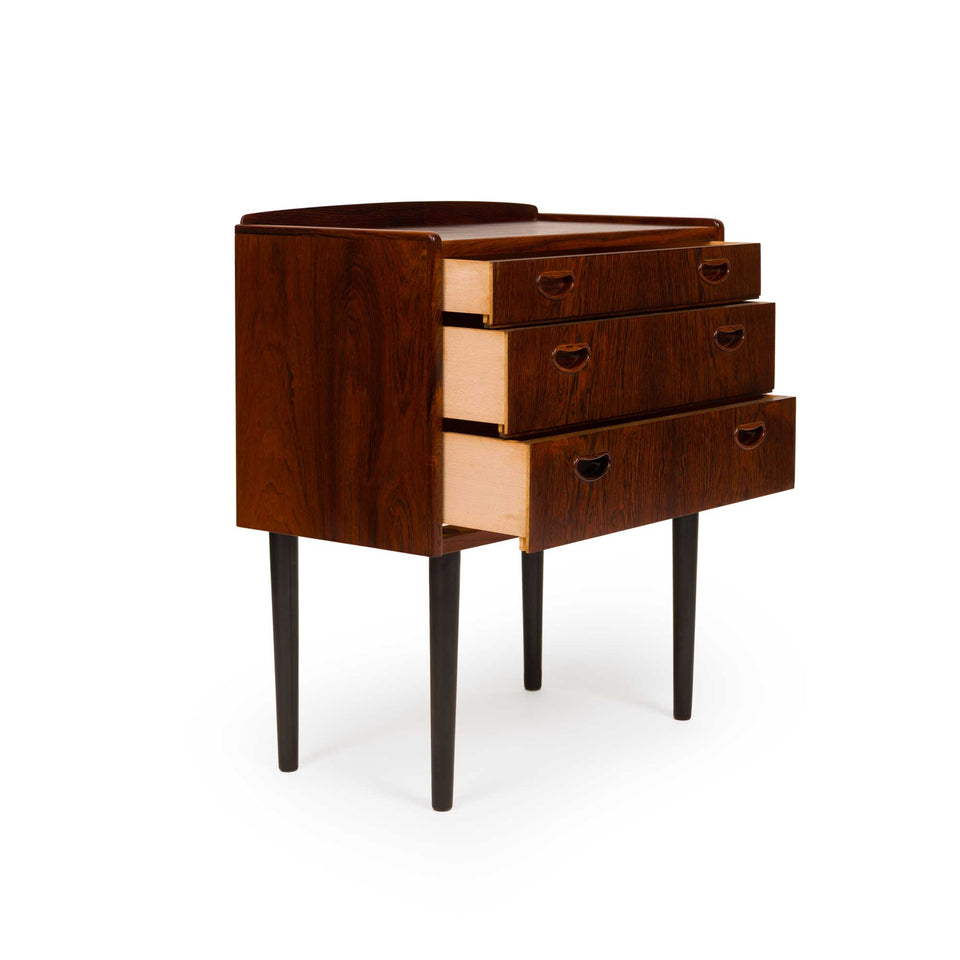 Danish Mid-Century Three-Drawer Rosewood Chest 1960s