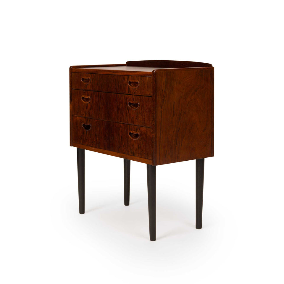 Danish Mid-Century Three-Drawer Rosewood Chest 1960s