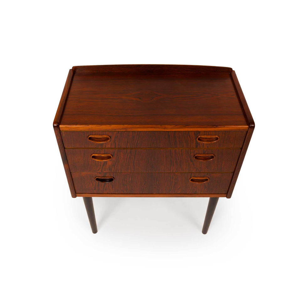 Danish Mid-Century Three-Drawer Rosewood Chest 1960s