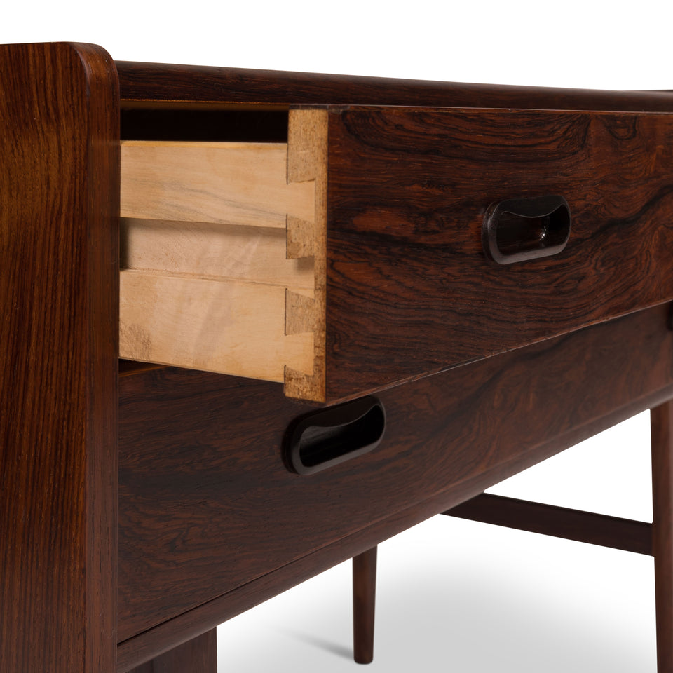 Vintage Danish Mid-Century Two-Drawer Rosewood Chest 1960s