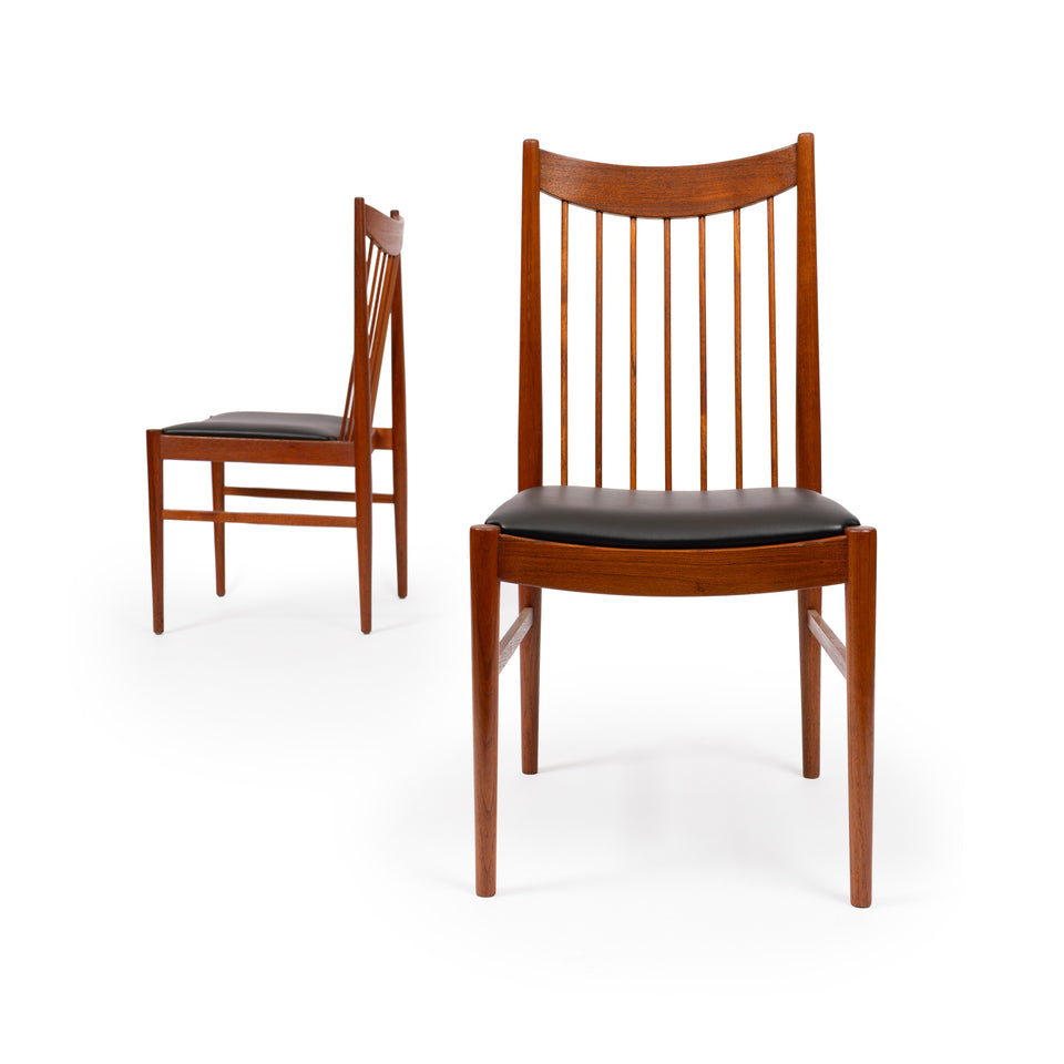 Vintage Arne Vodder Teak Dining Chairs for Sibast Model 422 Danish Mid-Century Set of 4