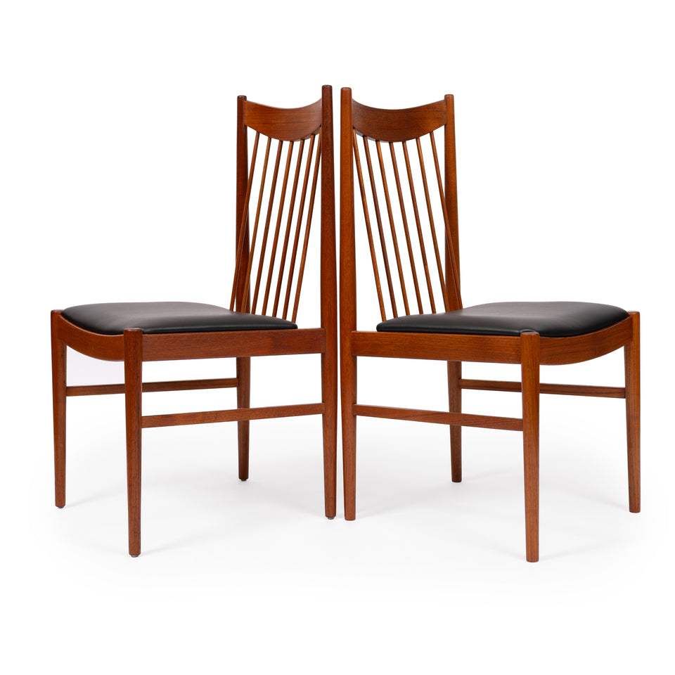 Vintage Arne Vodder Teak Dining Chairs for Sibast Model 422 Danish Mid-Century Set of 4