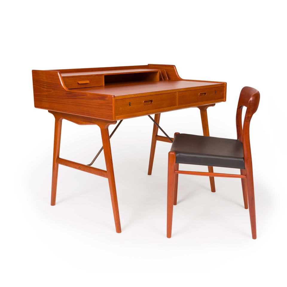 Vintage Arne Wahl Iverson Writing Desk Model 56 For Vinde Møbelfabrik