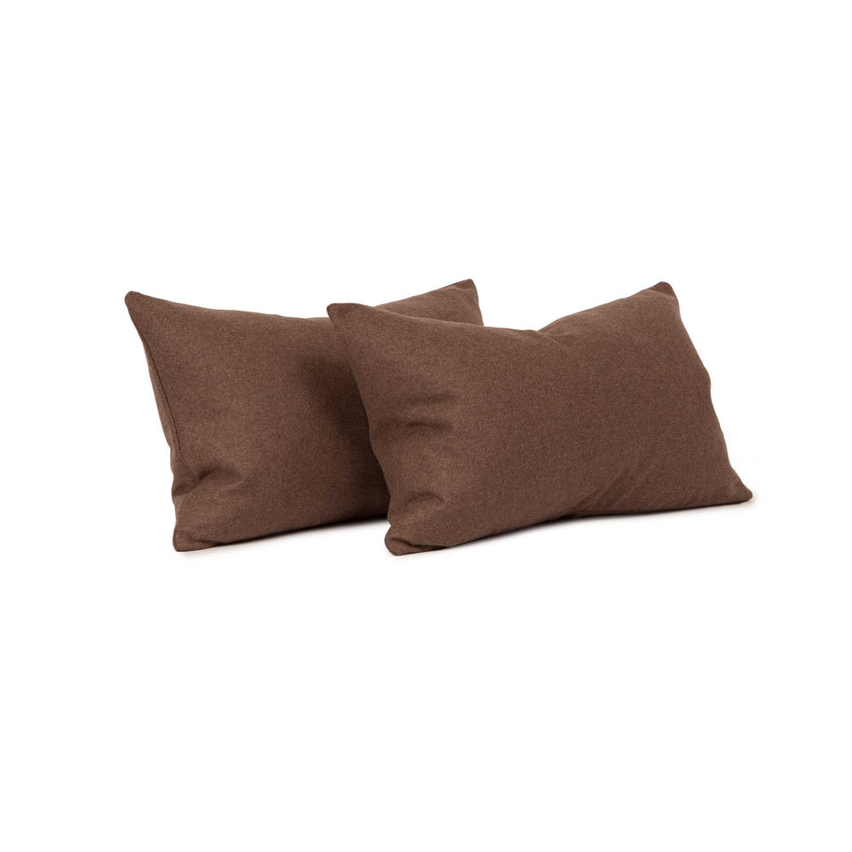 Chevalier Wool Walnut Lumbar Pillow Cover (pair)