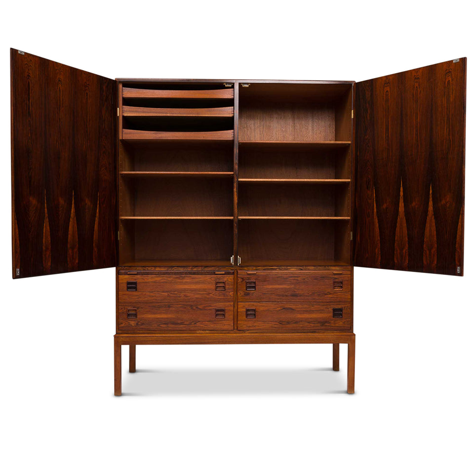 Vintage Bernhard Pedersen & Søn Rosewood Cabinet
