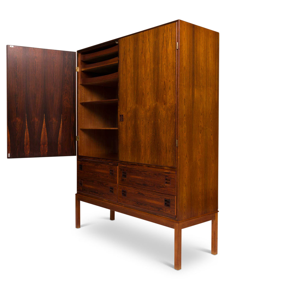 Vintage Bernhard Pedersen & Søn Rosewood Cabinet