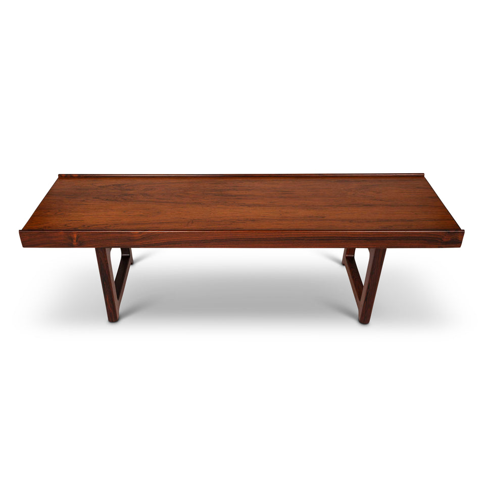 Mellemstrands Møbelfabrik Rosewood Bench/Coffee Table by Torbjørn Afdal, 1960's