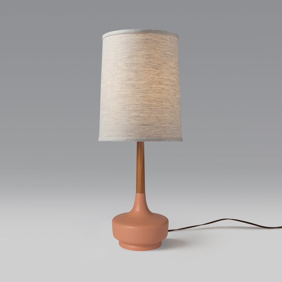 Mid-Century Table Lamp "Brooke Desert Rose" #2