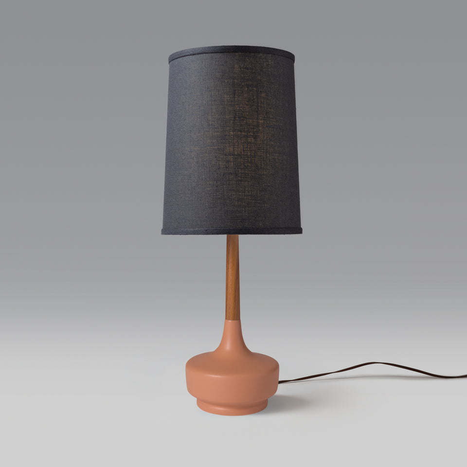 Mid-Century Table Lamp "Brooke Desert Rose" #3