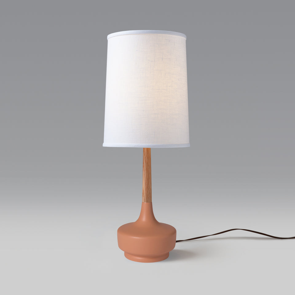 Mid-Century Table Lamp "Brooke Desert Rose" #6