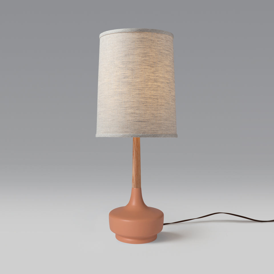 Mid-Century Table Lamp "Brooke Desert Rose" #7