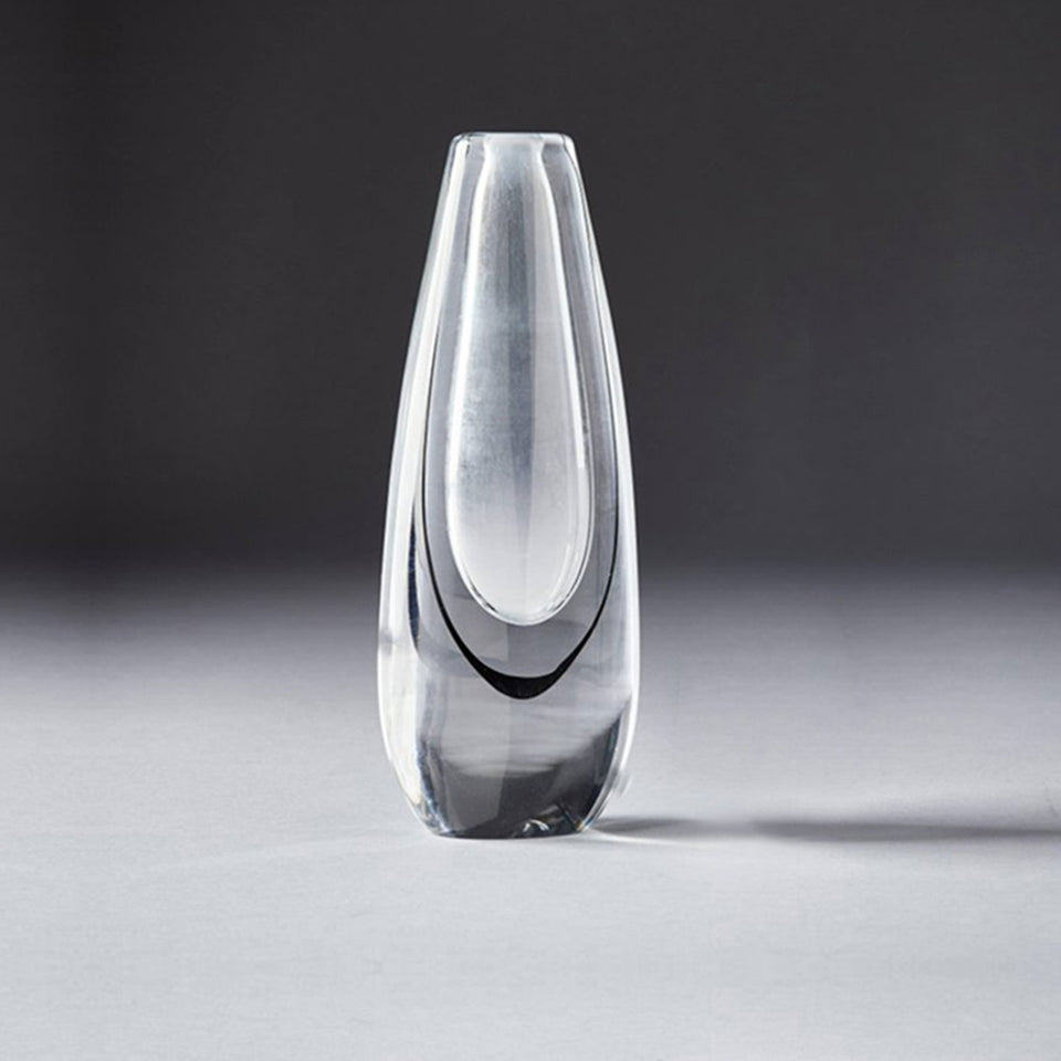 Glass Vase by Vicke Lindstrad, for Kosta Sweden 1950's