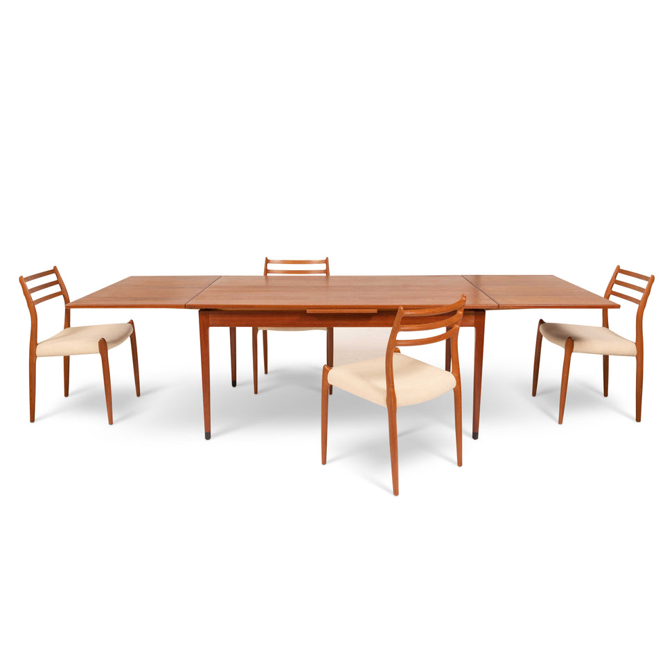 Vintage Danish Mid-Century Niels Møller Teak Dining Table