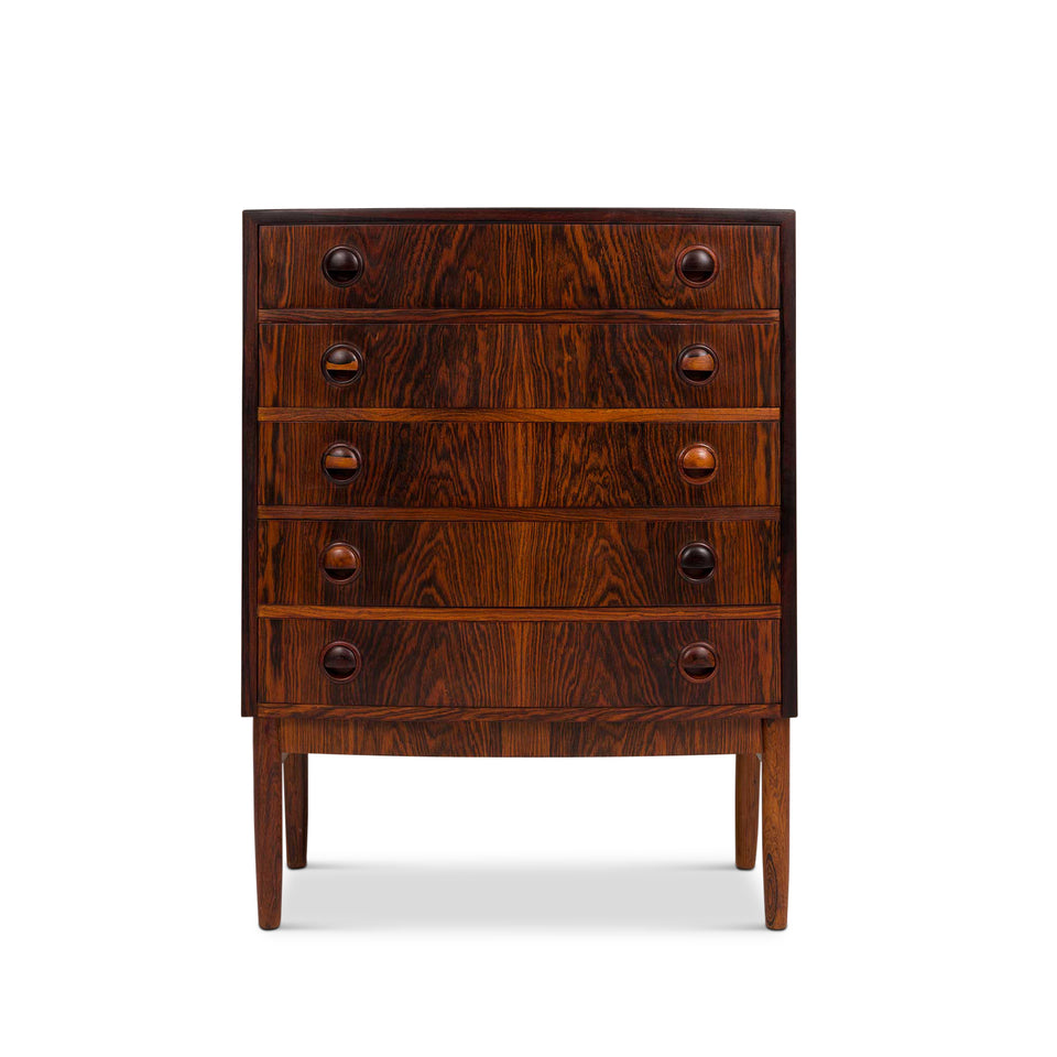 Vintage Kai Kristiansen Rosewood Chest of Drawers  / Dresser / Entry Table 1960s