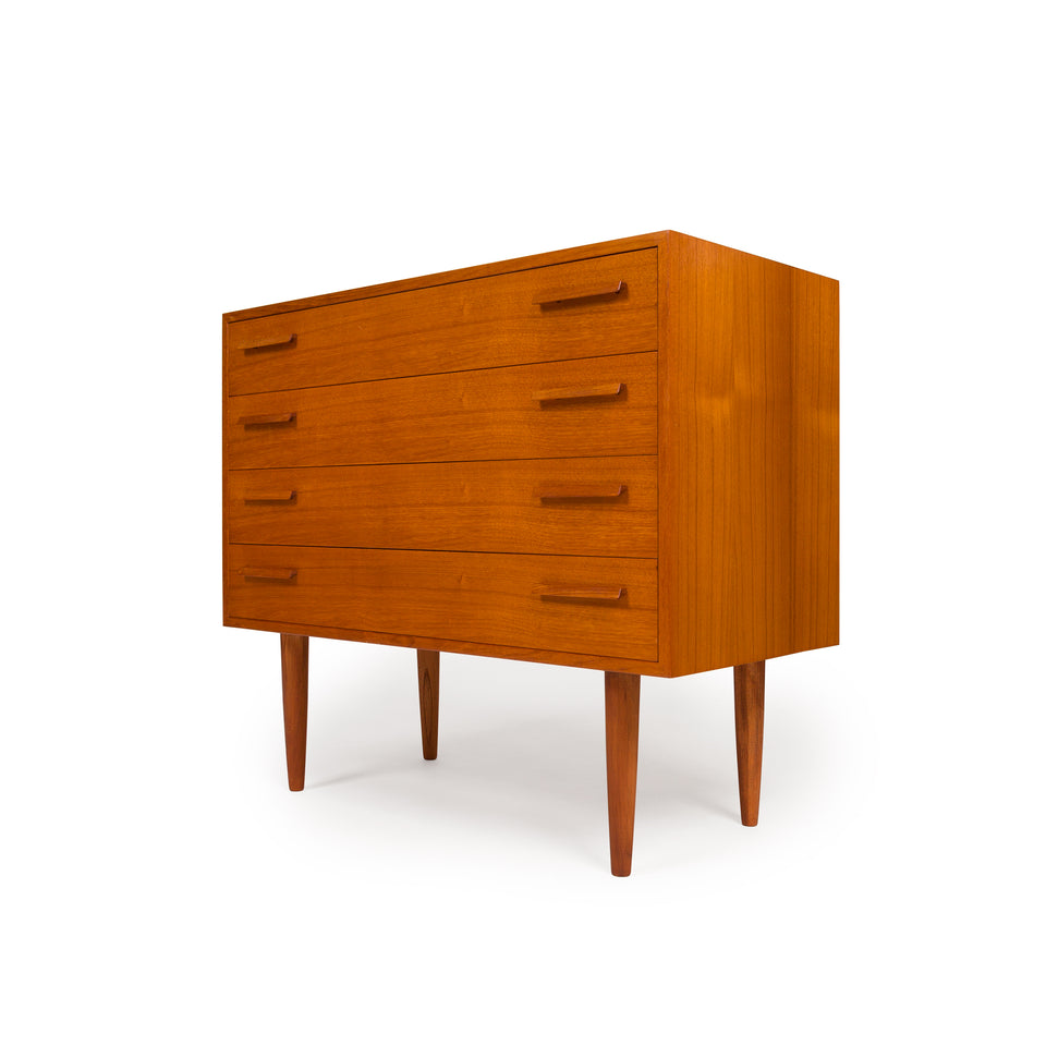Vintage Kai Kristiansen Danish Mid-Century Teak Lowboy Dresser