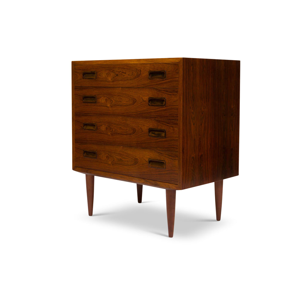 Vintage Danish Mid-Century Rosewood Lowboy Dresser