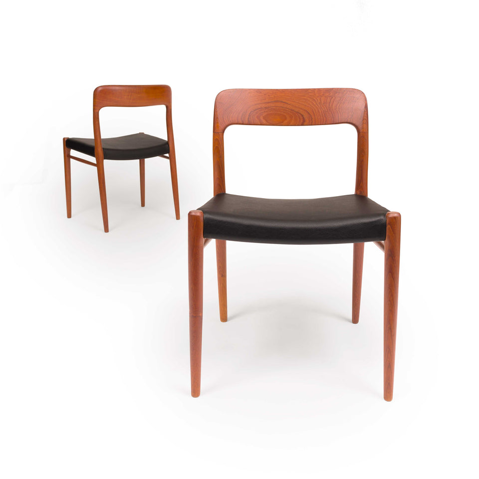 Vintage Niels Otto Møller Model 75 Dining Chairs (set of six)