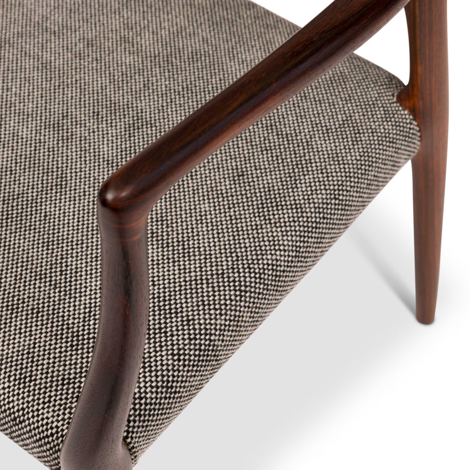 Vintage Danish Mid-Century 65 Rosewood Arm Chair by Niels Otto Møller c. 1960