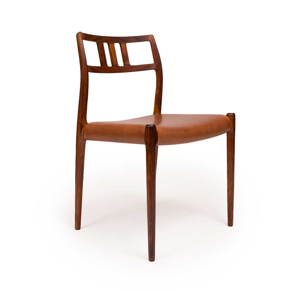 Vintage Danish Mid-Century Niels Otto Møller no. 79 Rosewood Dining Chairs (Set of 4)