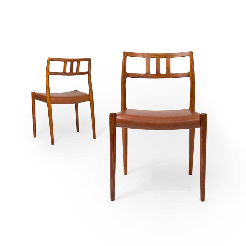 Vintage Danish Mid-Century Niels Otto Møller no. 79 Teak Dining Chairs (Set of 6)