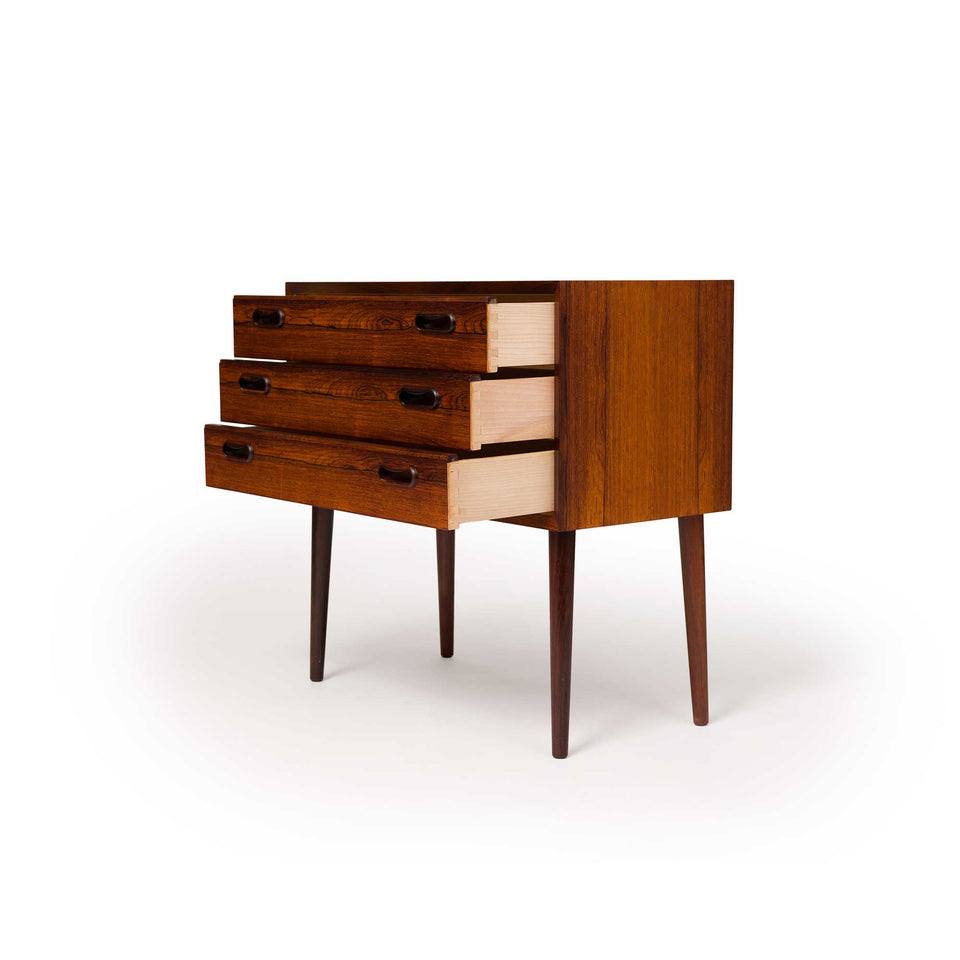 Vintage Danish Mid-Century Rosewood Nightstands/Side tables (Pair)