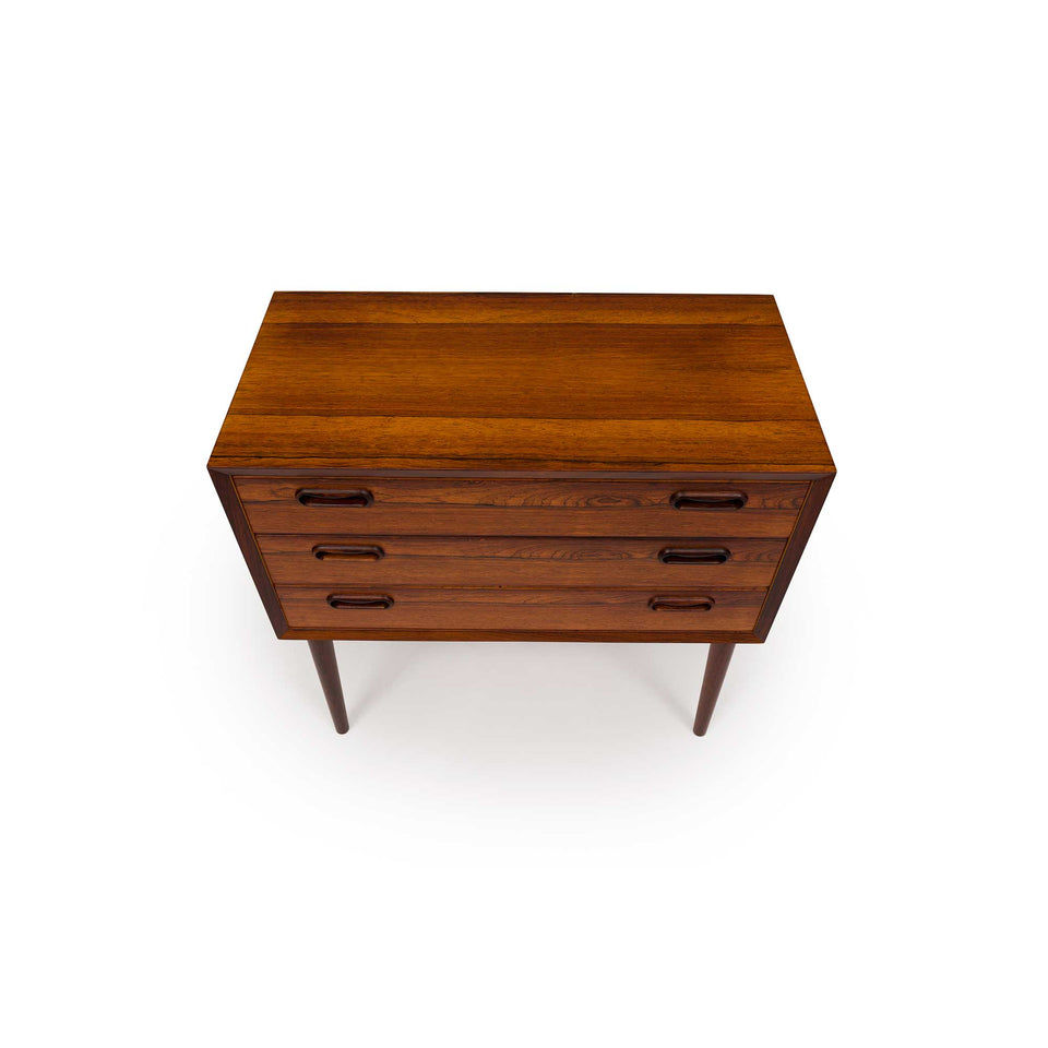 Vintage Danish Mid-Century Rosewood Nightstands/Side tables (Pair)