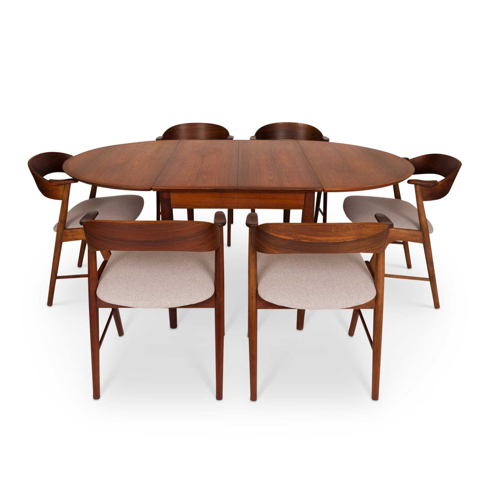 Vintage Arne Vodder for Sibast Møbler Rosewood Dining Table