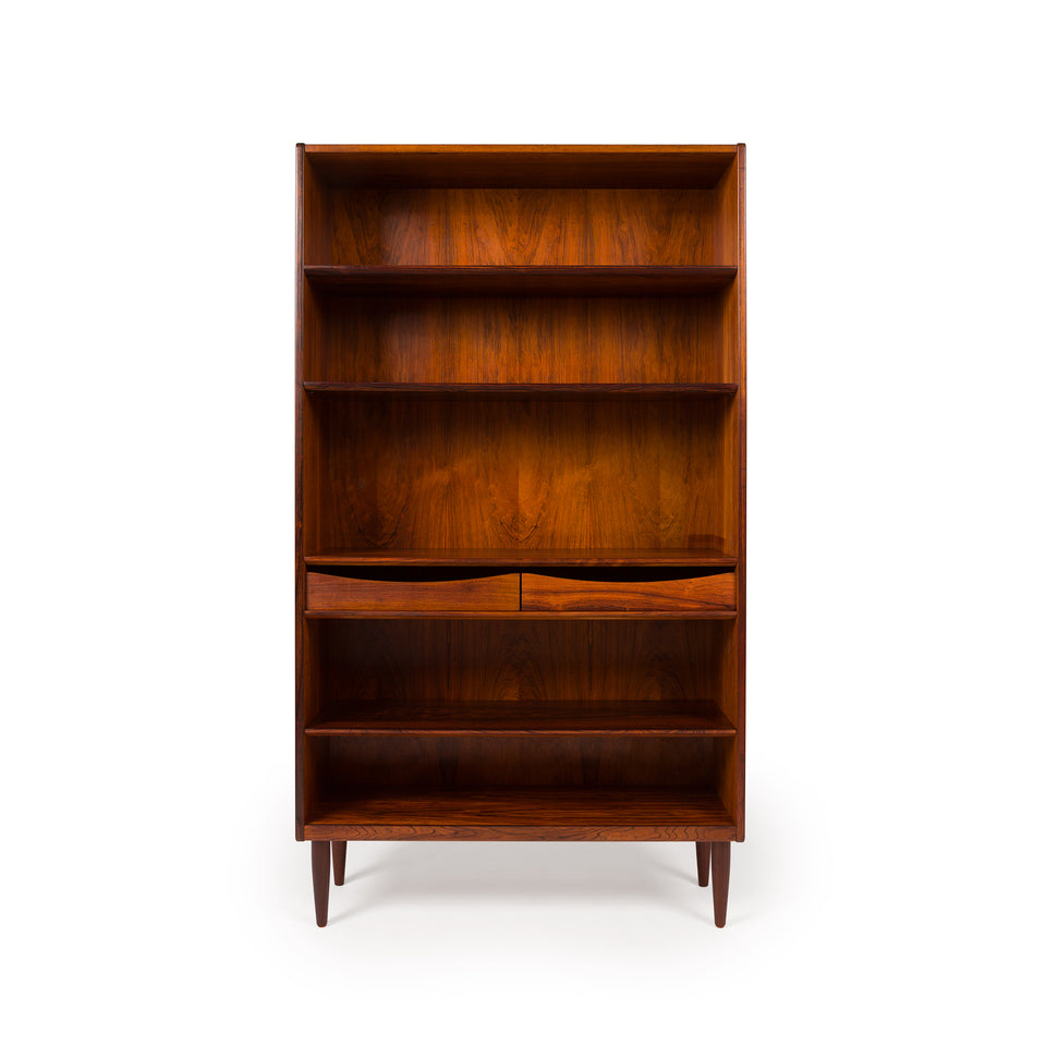 Vintage Danish Mid-Century Rosewood Bookcase