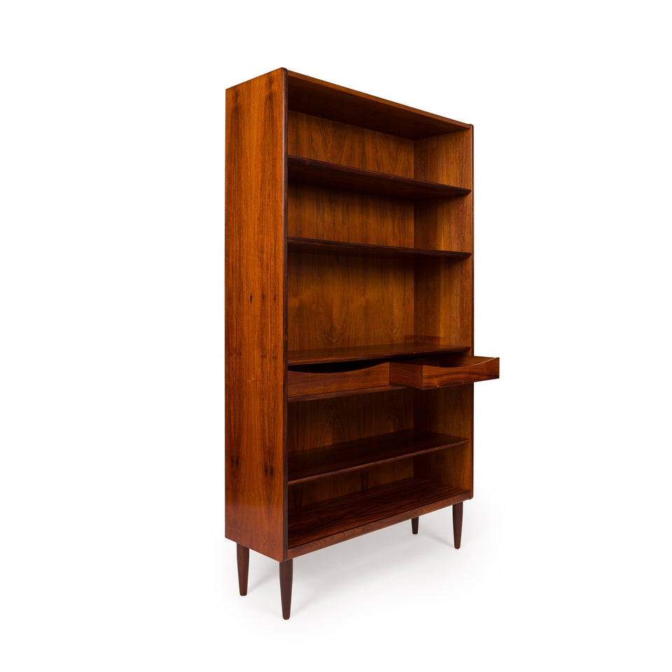 Vintage Danish Mid-Century Rosewood Bookcase