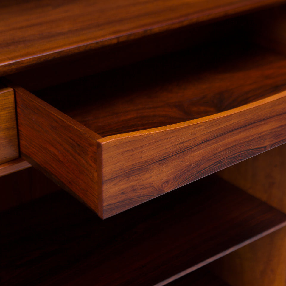 Vintage Danish Mid-Century Rosewood Bookcase