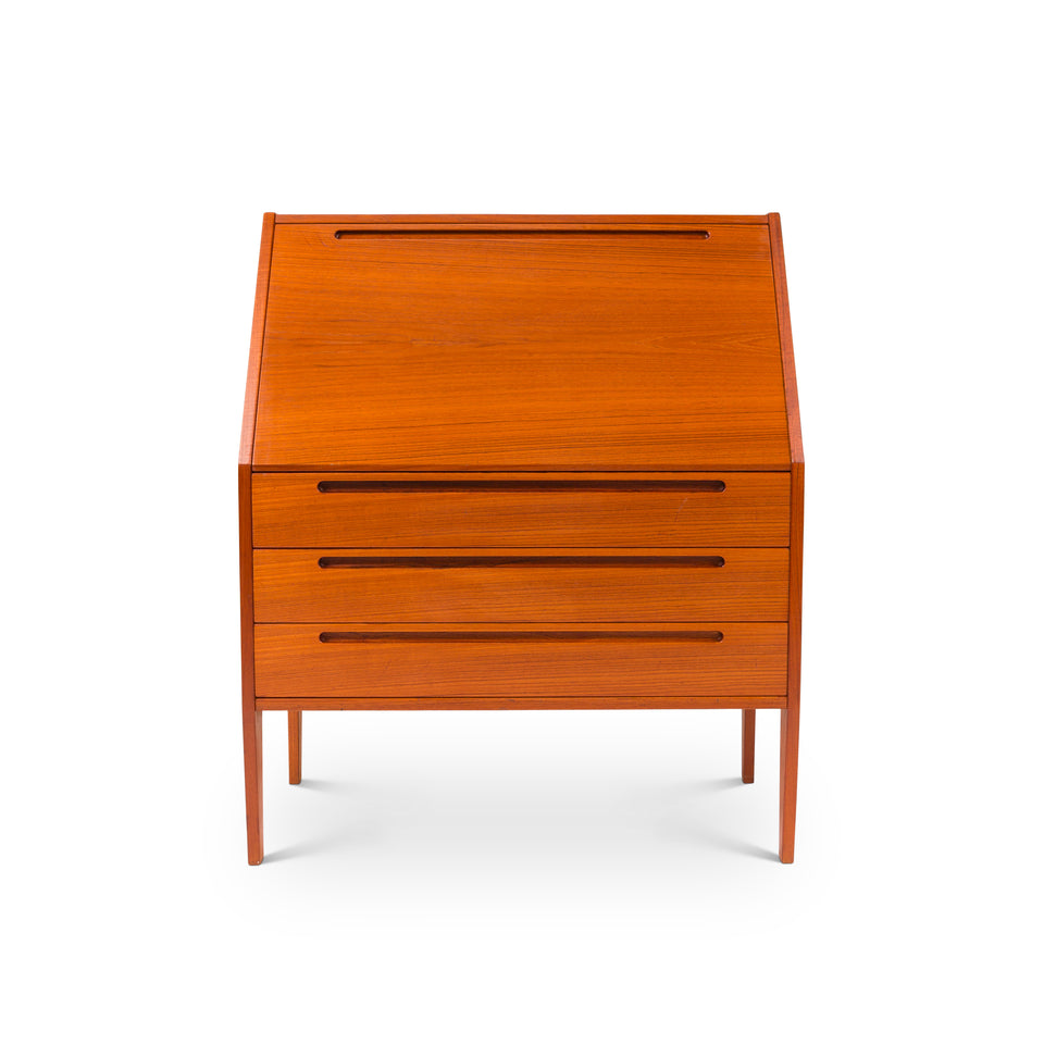 Vintage Danish Mid-Century Teak Secretary by Kai Kristiansen for Tørring Møbelfabrik