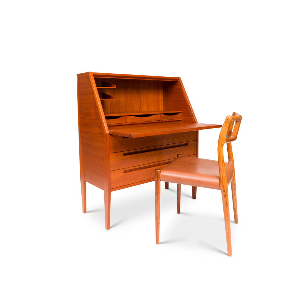 Vintage Danish Mid-Century Teak Secretary by Kai Kristiansen for Tørring Møbelfabrik