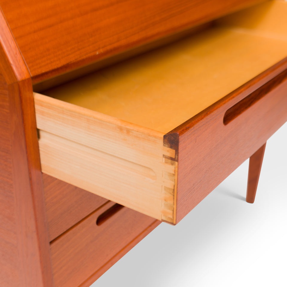 Vintage Danish Mid-Century Teak Secretary by Kai Kristiansen for Tørring Møbelfabrik