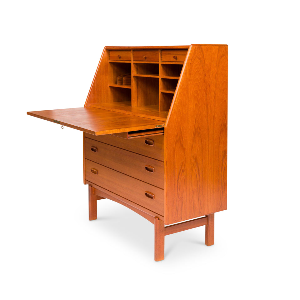 Secretary Son Peterson MCM-SF Danish Bernhard & Teak Vintage Desk Mid-Century –
