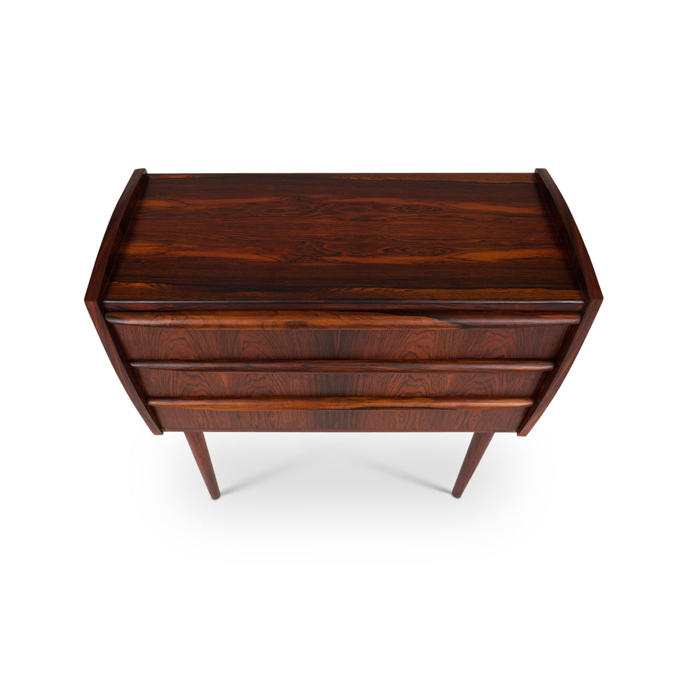 Vintage Danish Mid Century Rosewood Accent Table / Chest