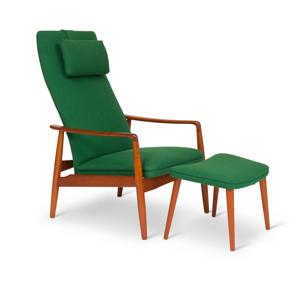 Danish Mid-Century Svend Langkilde High Back Lounge Chair